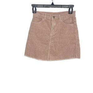 John Galt corduroy mini skirt blush dusty pink small EUC